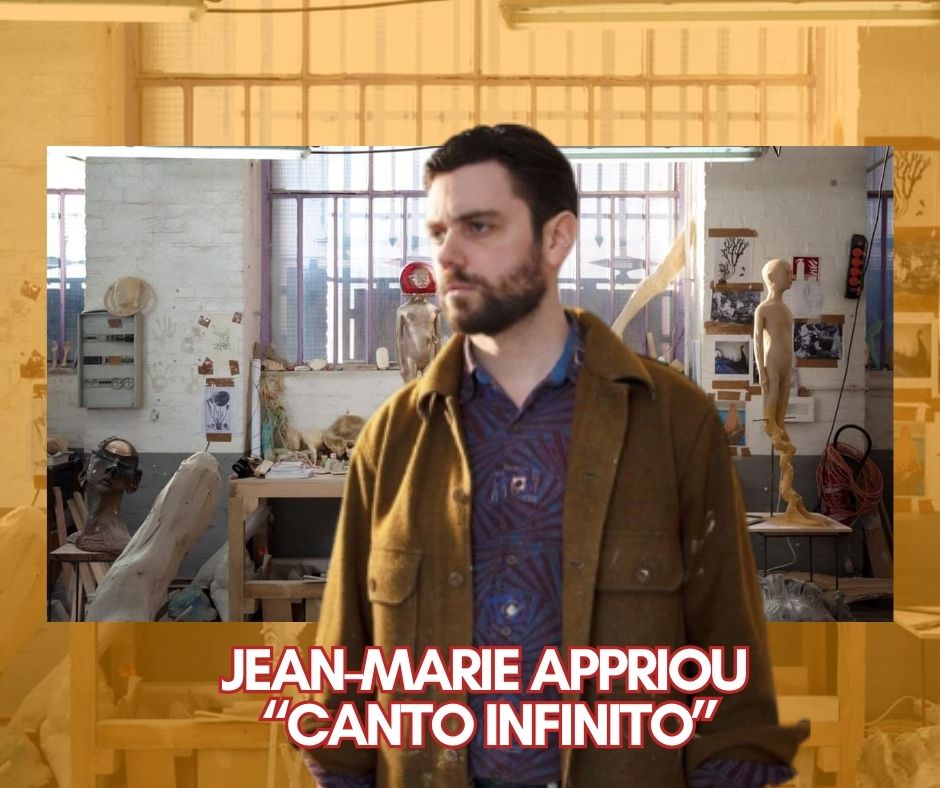 Con CANTO INFINITO, Jean-Marie Appriou offre una serie di sculture che evocano leggende, segni e racconti antichi. Le creazioni, fatte di metallo, vetro e ceramica, danno forma a figure misteriose che si trovano a metà fra il mondo reale e quello fantastico.