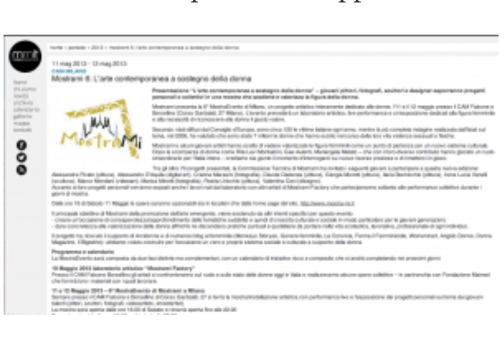 Milanomostre supporta Mostrami 6