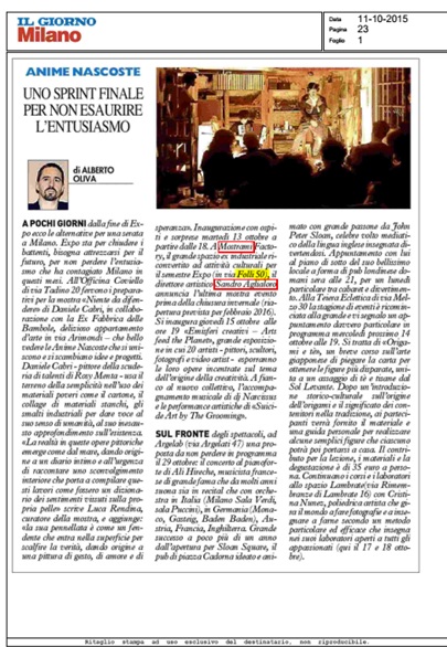 Mostrami è su Il Giorno