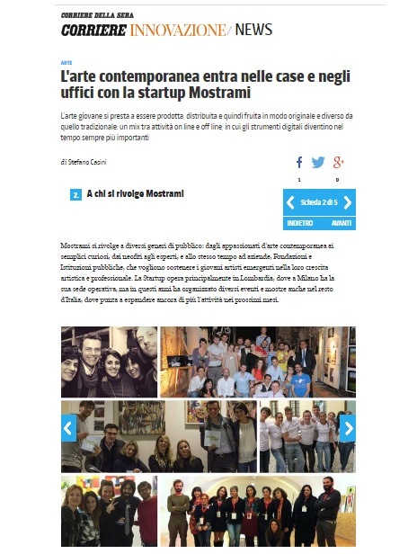 Mostrami su Corriere della Sera Innovazione