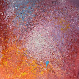 A blue tear in the wonderful pink