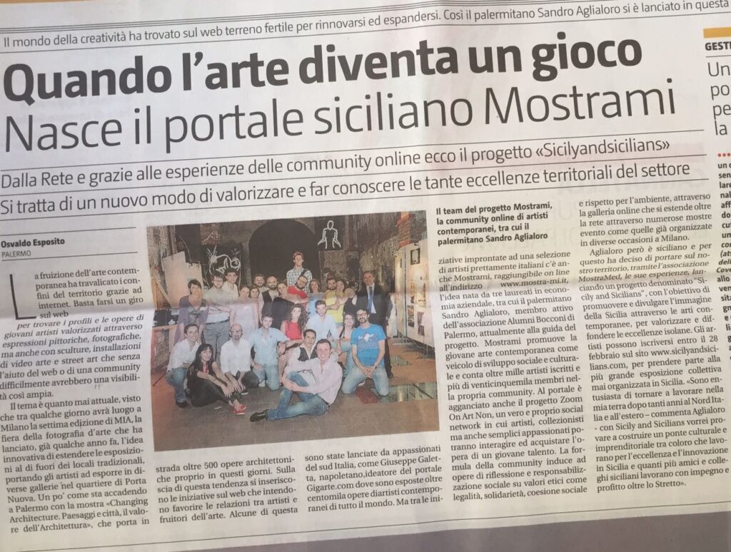 Mostrami sbarca in Sicilia! Un nuovo progetto per la trinacria