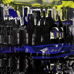 Dark city reflection