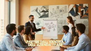 murale aziendale da identità aziendale