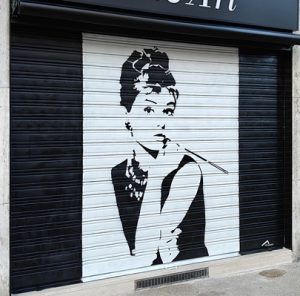 murales saracinesca milano nolo audrey hepburn