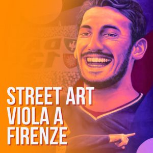 murales street art graffiti a tema calcio in Italia squadre giocatori calciatori murale Davide Astori Firenze