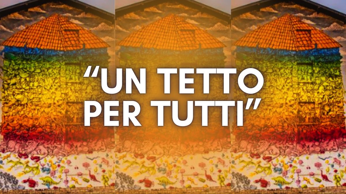 street art e murales a Bergamo graffiti arte contemporanea Lombardia murale Un tetto per tutti